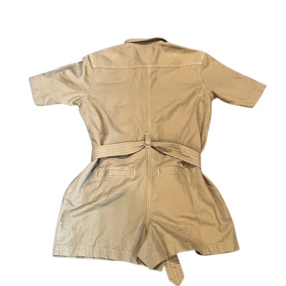 Converse Khaki Belted Denim Women's Romper, Size Small NWT - Picture 3 of 8
